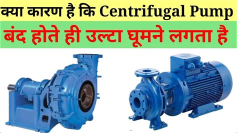 centrifugal pump spinning backwards|backward rotation of pump.